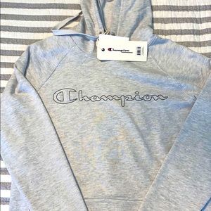 Grey Champion hoodie.